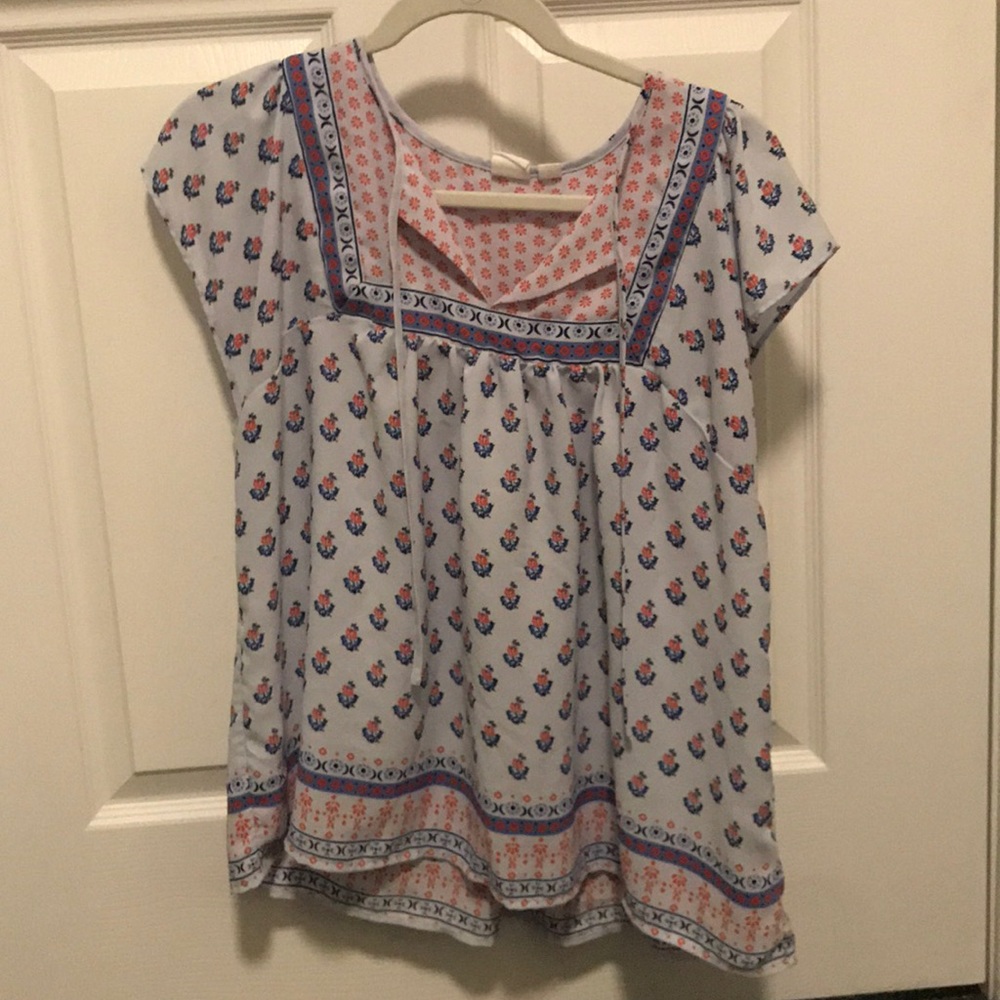 flowy floral shirts